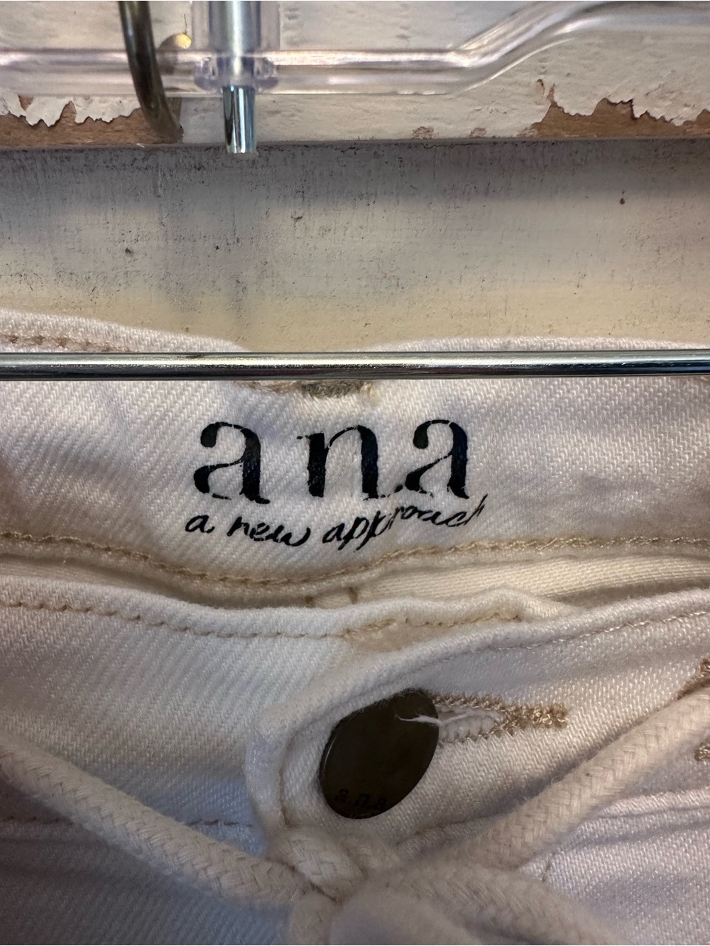 a.n.a Women's Wide Leg Jeans in White
